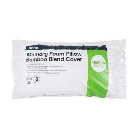 bamboo memory foam pillow kmart.